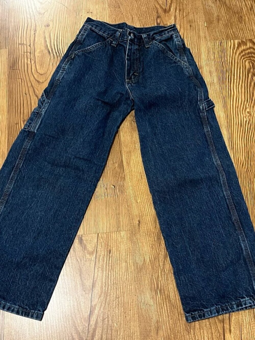Wrangler WRG Boys' Wide Leg Carpenter Jeans, Size 10 Regular